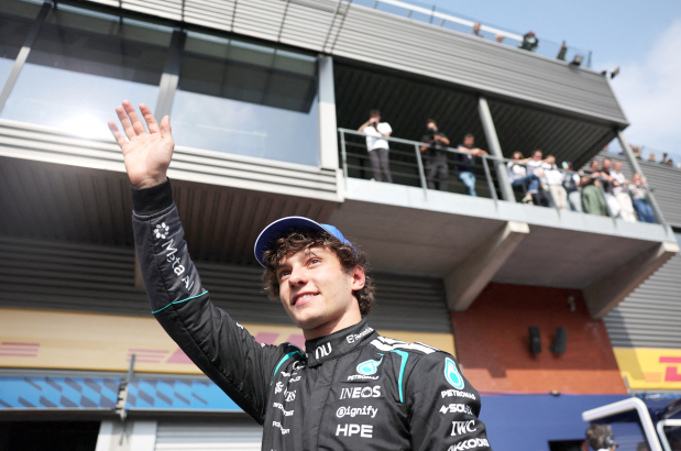 Antonelli takes pole